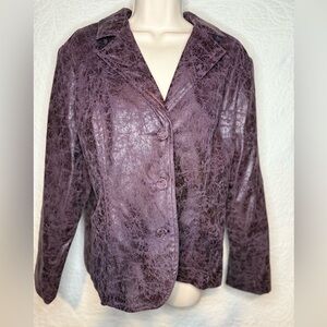 Purple blazer style jacket